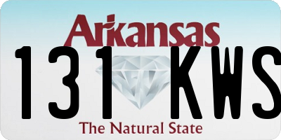 AR license plate 131KWS