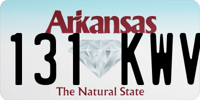 AR license plate 131KWV