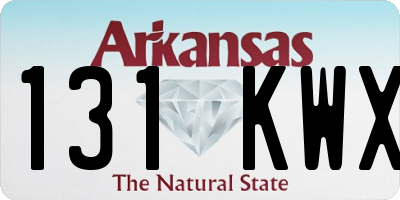 AR license plate 131KWX