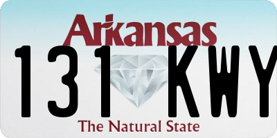 AR license plate 131KWY