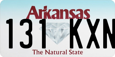 AR license plate 131KXN