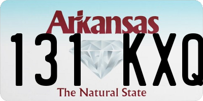 AR license plate 131KXQ