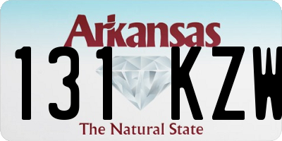 AR license plate 131KZW