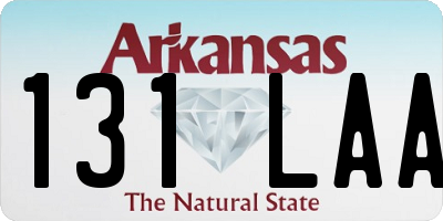 AR license plate 131LAA