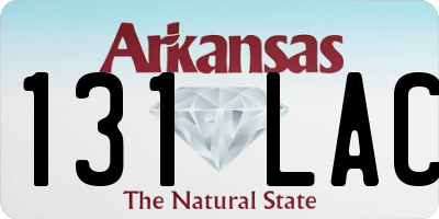 AR license plate 131LAC