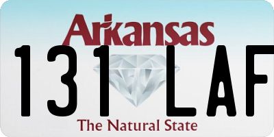 AR license plate 131LAF