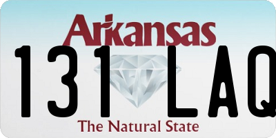 AR license plate 131LAQ