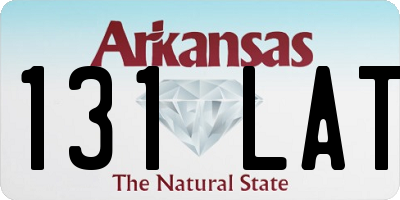 AR license plate 131LAT
