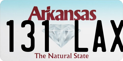 AR license plate 131LAX