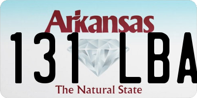 AR license plate 131LBA