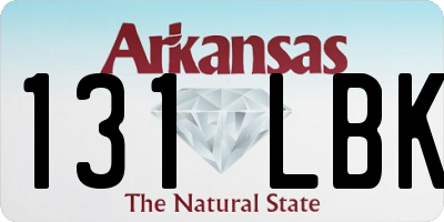 AR license plate 131LBK