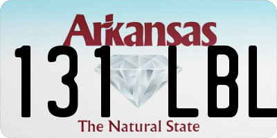 AR license plate 131LBL
