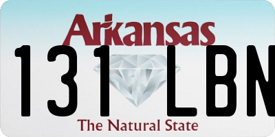 AR license plate 131LBN