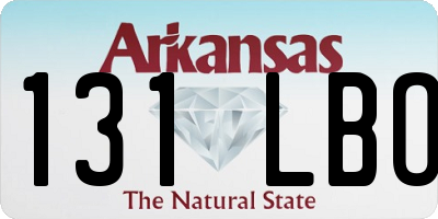 AR license plate 131LBO