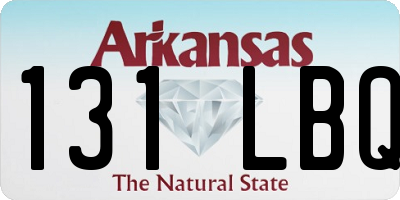 AR license plate 131LBQ