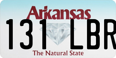 AR license plate 131LBR