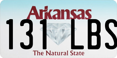 AR license plate 131LBS