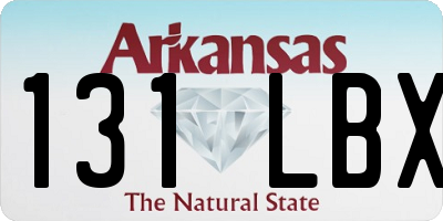 AR license plate 131LBX