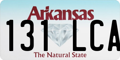 AR license plate 131LCA