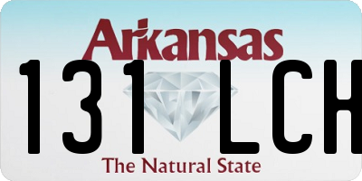 AR license plate 131LCH