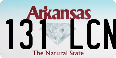 AR license plate 131LCN