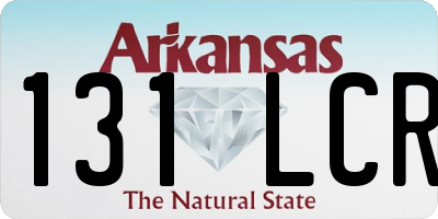 AR license plate 131LCR