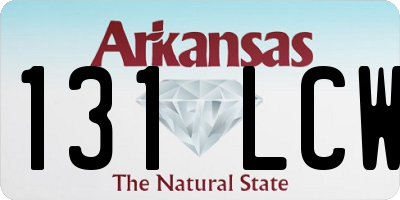 AR license plate 131LCW
