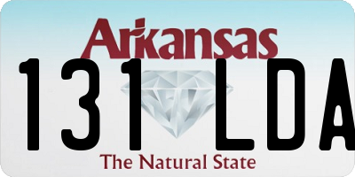AR license plate 131LDA