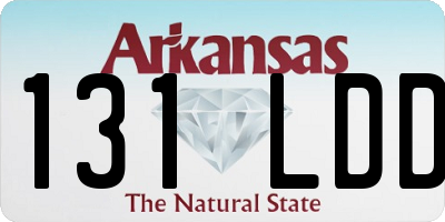 AR license plate 131LDD
