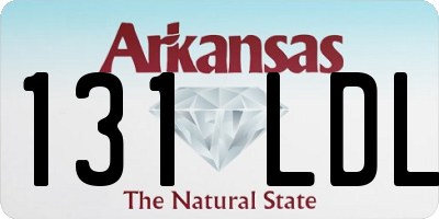 AR license plate 131LDL