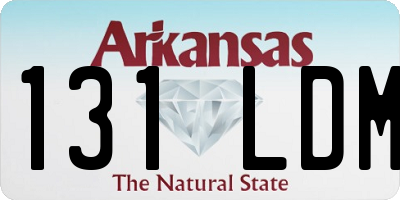 AR license plate 131LDM