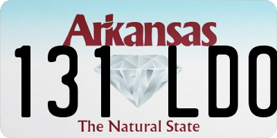 AR license plate 131LDO