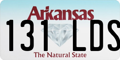 AR license plate 131LDS