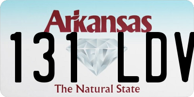 AR license plate 131LDV