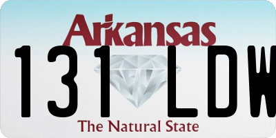 AR license plate 131LDW