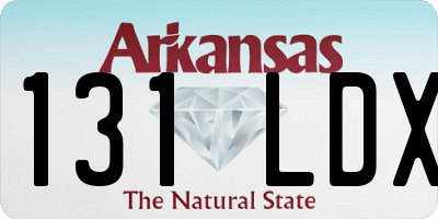 AR license plate 131LDX