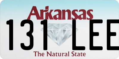 AR license plate 131LEE