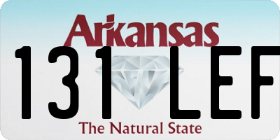 AR license plate 131LEF