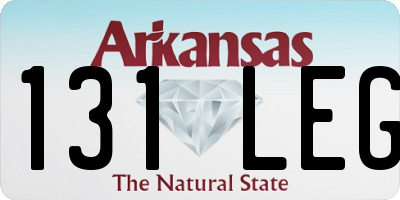 AR license plate 131LEG