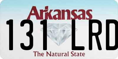 AR license plate 131LRD