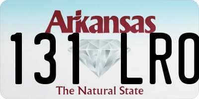 AR license plate 131LRO