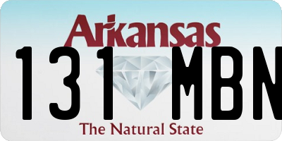 AR license plate 131MBN