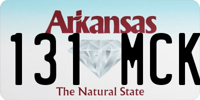 AR license plate 131MCK