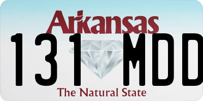AR license plate 131MDD