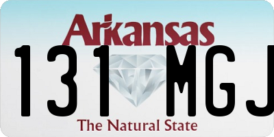 AR license plate 131MGJ