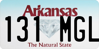 AR license plate 131MGL