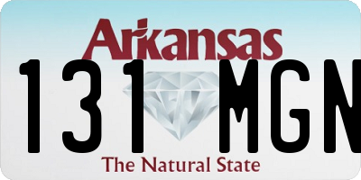 AR license plate 131MGN
