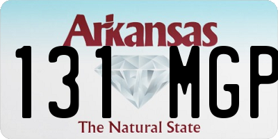 AR license plate 131MGP