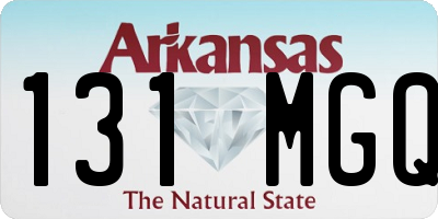 AR license plate 131MGQ