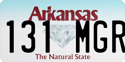 AR license plate 131MGR